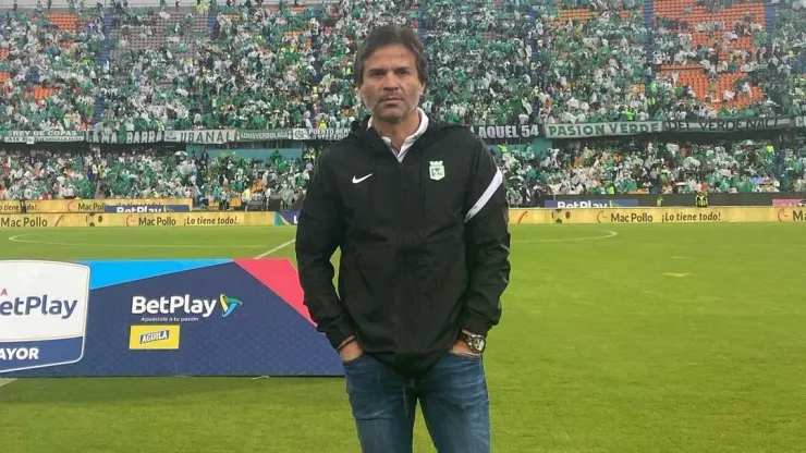 Benjamín Romero en el estadio Atanasio Girardot con Atlético Nacional.
