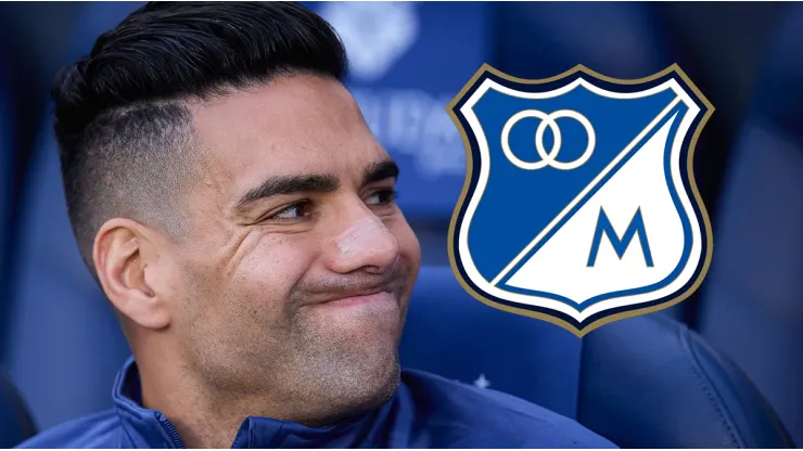 Radamel Falcao, a detalles de ser nuevo jugador de Millonarios.
