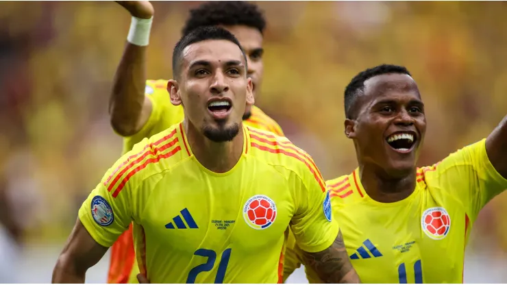 Daniel Muñoz anotó el primer gol de Colombia en la Copa América 2024.
