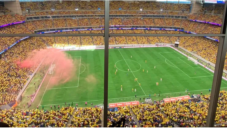 Impresionante asistencia de hinchas de Colombia para el partido contra Paraguay en Houston, Texas.
