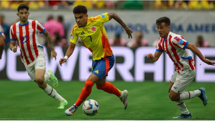 Luis Díaz, en el debut de Colombia en la Copa América 2024.
