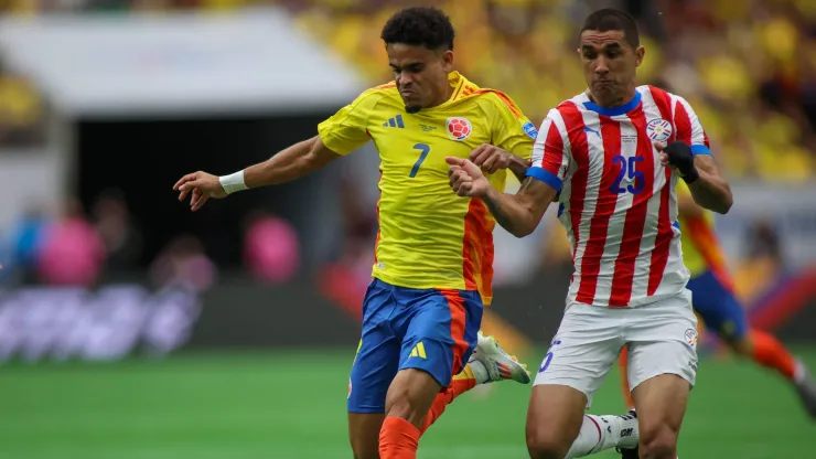 Luis Díaz con la Selección Colombia ante Paraguay por la Copa América.
