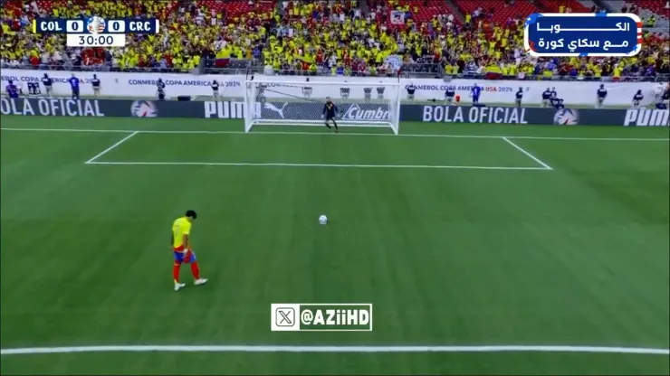 Luis Díaz, de penal, definió perfecto y puso el primero de Colombia ante Costa Rica