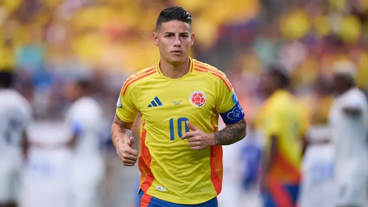 James Rodríguez con la Selección Colombia en la Copa América 2024.
