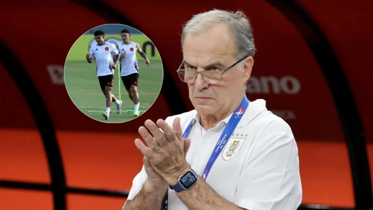 Marcelo Bielsa, técnico de la Selección Uruguay.
