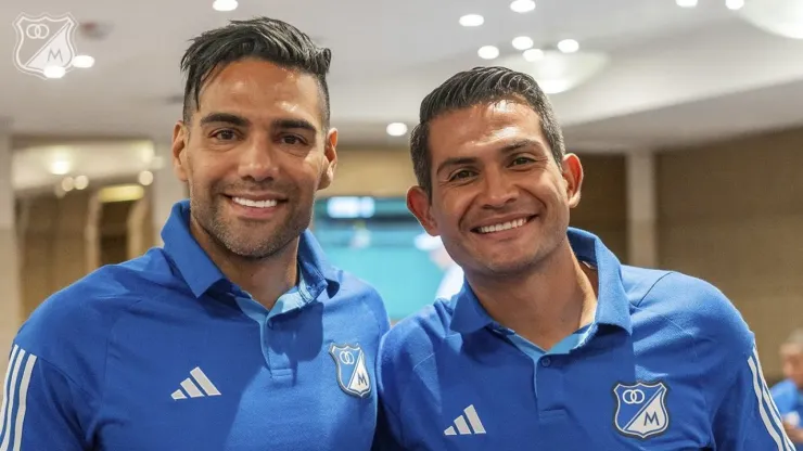 Falcao con Mackalister Silva.
