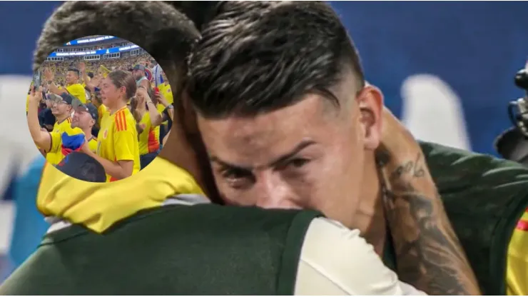 La reacción de la hija de James Rodríguez en el estadio tras la clasificación a la final