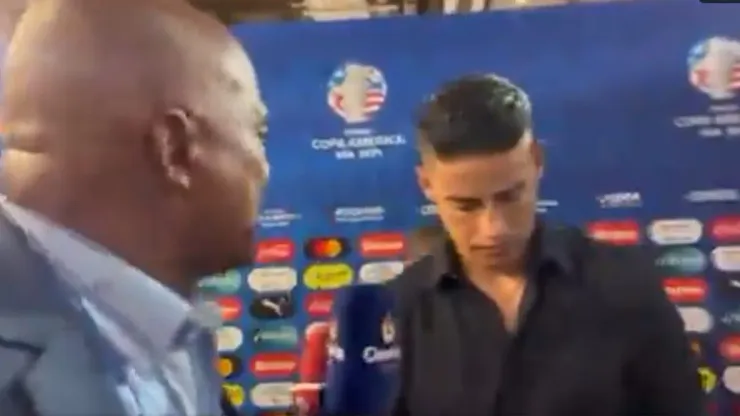 James Rodríguez con Jaime Dinas.
