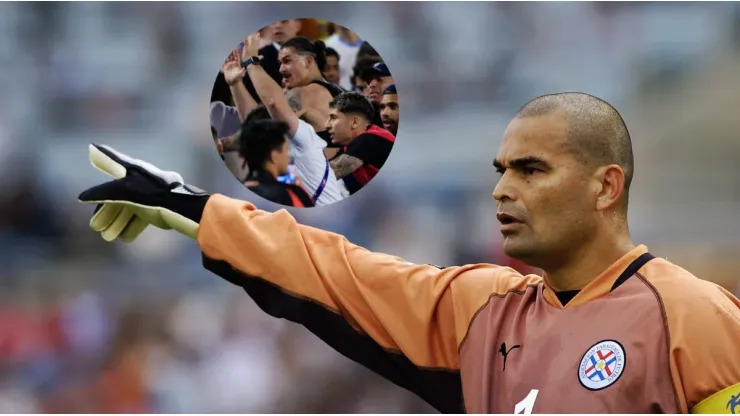 Chilavert y su polémica opinión tras la pelea de los hinchas colombianos y los jugadores uruguayos