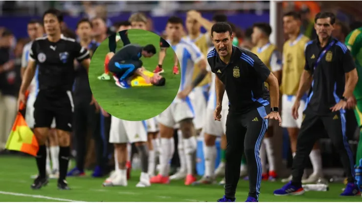 La reacción de Scaloni cuando vio a James Rodríguez llorando