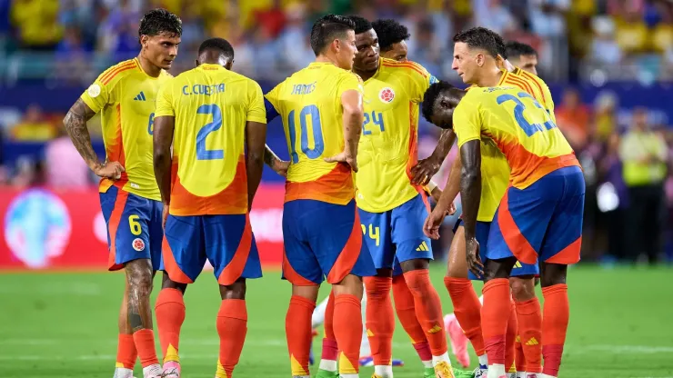 Jugadores de la Selección Colombia en la final de la Copa América USA 2024.
