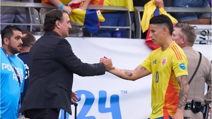 James Rodríguez y Néstor Lorenzo, Selección Colombia
