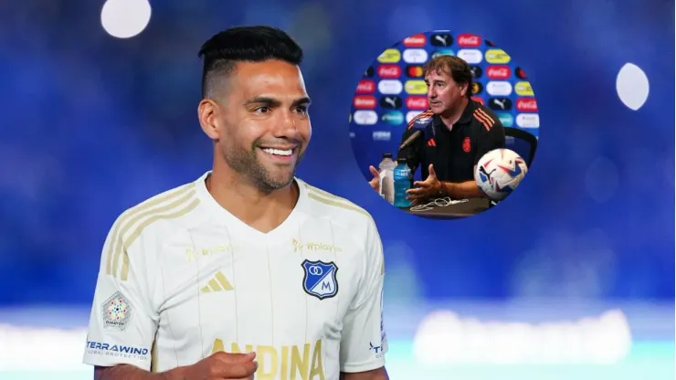 Falcao García en su presentación en Millonarios.
