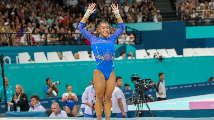 Luisa Blanco en la Gimnasia en los Juegos Olímpicos 2024.
