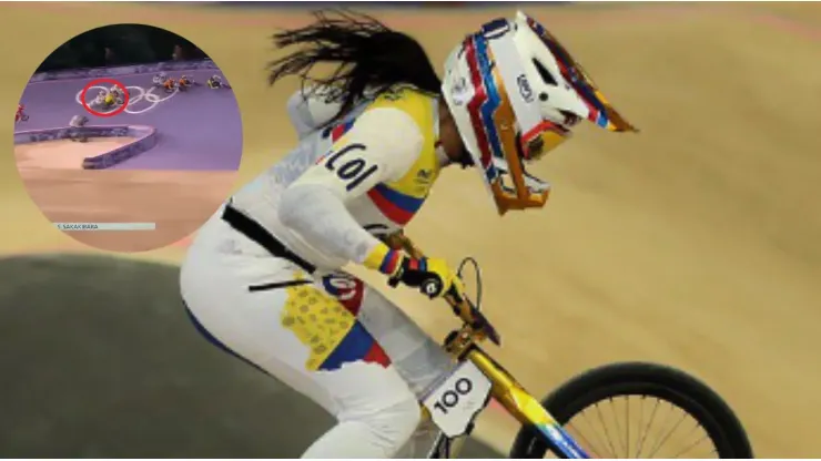 Mariana Pajón iba a la final de BMX y una rival la cerró dejándola sin chances en París 2024