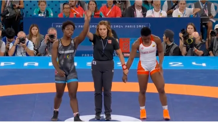 Tatiana Rentería venció en la pelea por el bronce a la luchadora ecuatoriana, Génesis Reascos.
