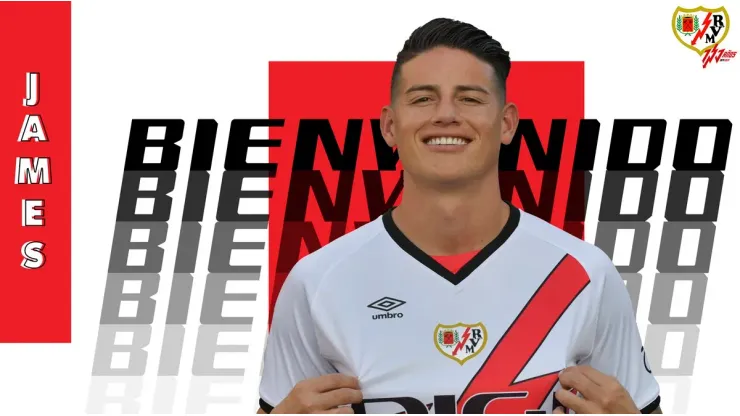 James Rodríguez fue confirmado como nuevo jugador del Rayo Vallecano de España.
