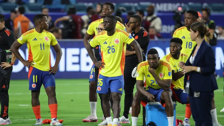 Jugadores de Colombia en la final de la Copa América.
