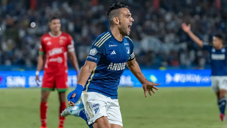 Falcao García de Millonarios por la fecha 8 ante Patriotas Boyacá de la Liga BetPlay DIMAYOR II 2024.
