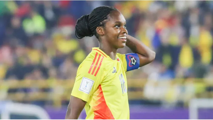 Linda Caicedo en el Mundial femenino Sub-20 con la Selección Colombia.
