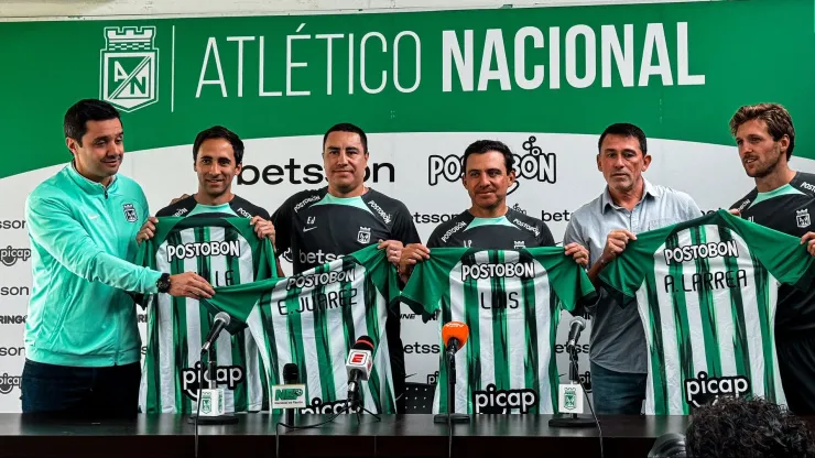 Presentación del cuerpo técnico de Atlético Nacional.
