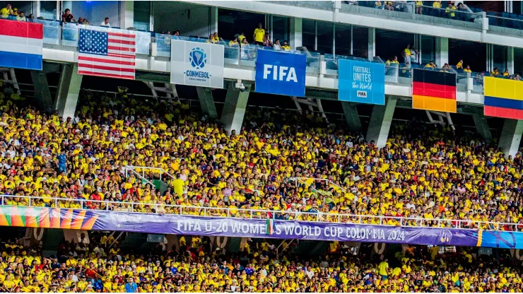 Estadio Pascual Guerrero en los cuartos de final del Mundial femenino Sub-20.
