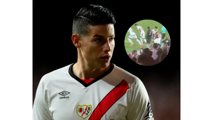 Debut de James Rodríguez con el Rayo Vallecano
