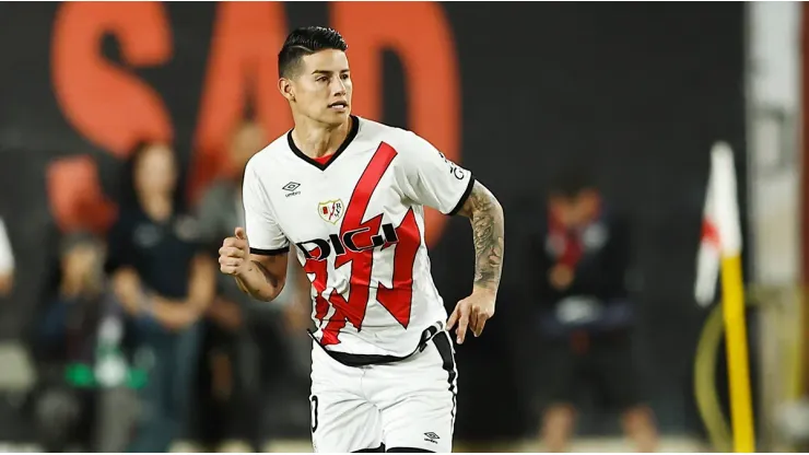 James Rodríguez en su debut con el Rayo Vallecano.
