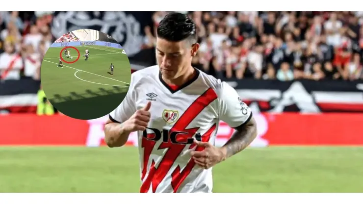 Así le fue a James Rodríguez en su primera titularidad con Rayo Vallecano