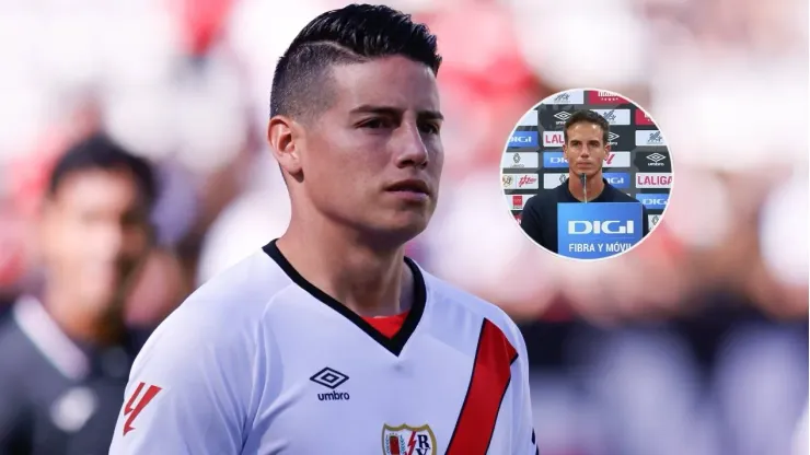 James Rodríguez con el Rayo Vallecano ante Leganés.
