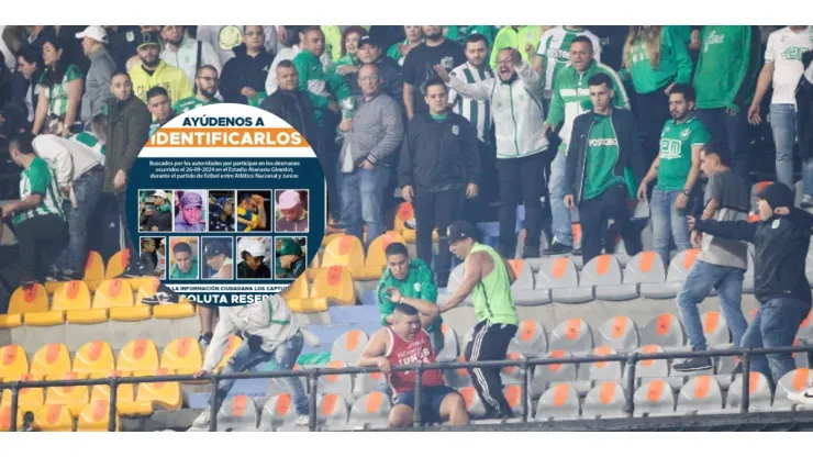 El hincha de Atlético Nacional que se entregó tras los desmanes en el Atanasio