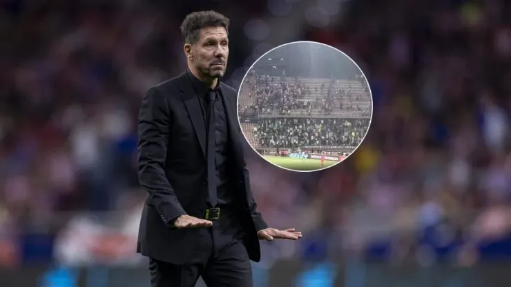 Diego Simeone, DT del Atlético de Madrid.
