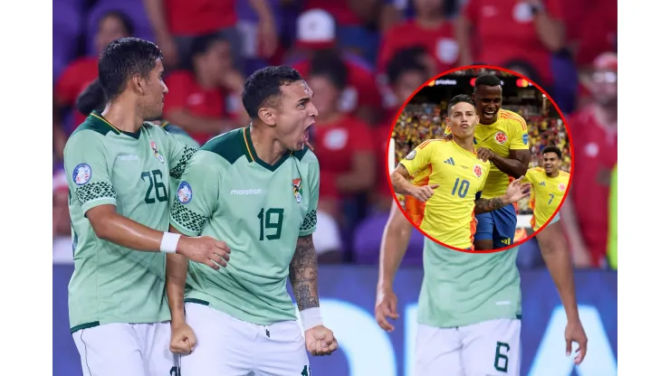 Bruno Miranda celebrates his goal 1-1- of Bolivia during the CONMEBOL Copa America 2024 group C match between Bolivia and Panama. José Luis Melgarejo.
