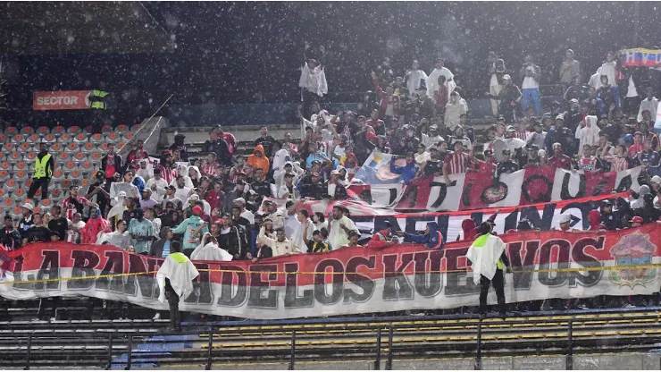 Hinchas del Junior de Barranquilla en el Atanasio Girardot.
