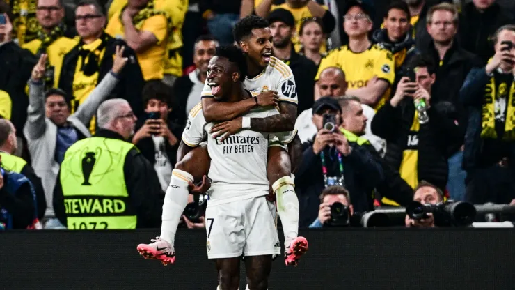 Los jugadores de Real Madrid festejan su triunfo ante Borussia Dortmund en la final de la Champions League 2023-2024.
