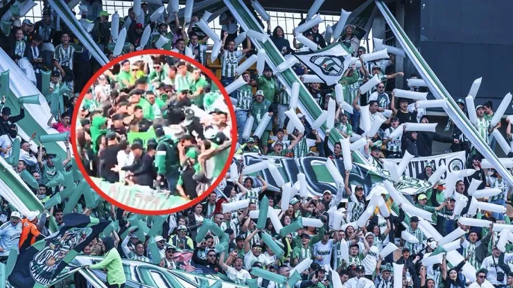 Hinchas de Atlético Nacional.
