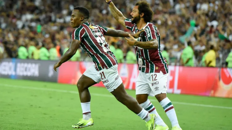 Jhon Arias y Marcelo con Fluminense.
