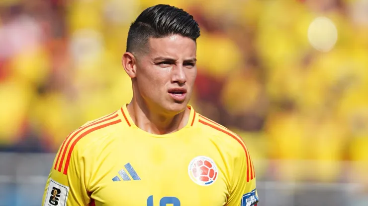 James Rodríguez con la Selección Colombia.
