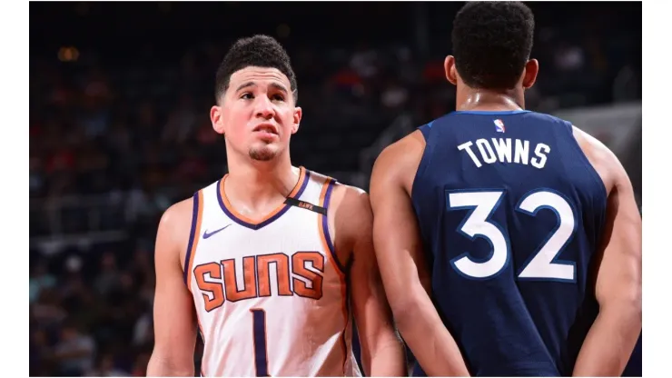 Devin Booker could join Karl-Anthony Towns next season. (Getty)
