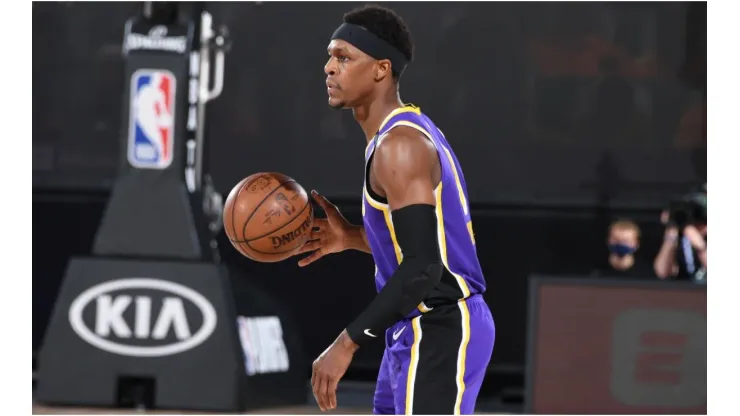 Rondo was out with injuries on his back and thumb. (Getty)
