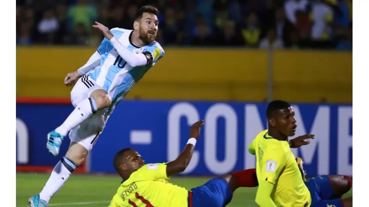 Lionel Messi loves playing against Ecuador in World Cup qualifying. (Getty)
