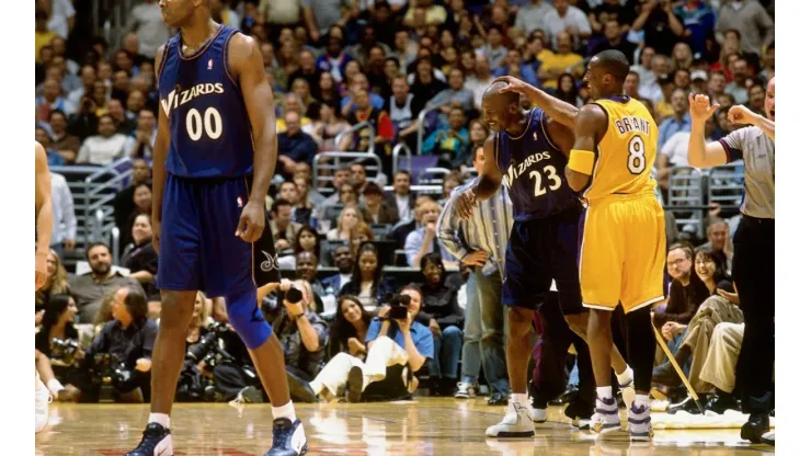 Jordan and Kobe had a memorable final clash back in 2003. (Getty)
