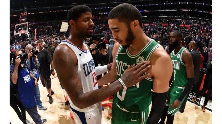 While George (left) saw his rating drop, Tatum got a huge boost. (Getty)
