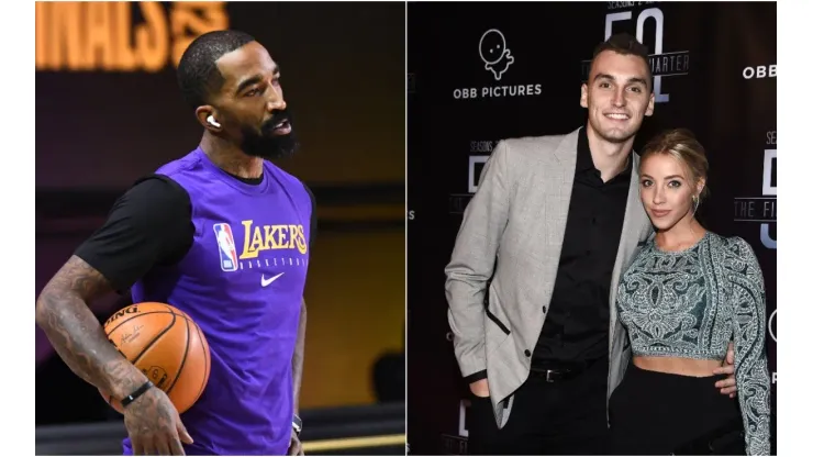 JR Smith didn't take anything from Sam Dekker's wife, who tried to defend her husband on social media. (Getty)
