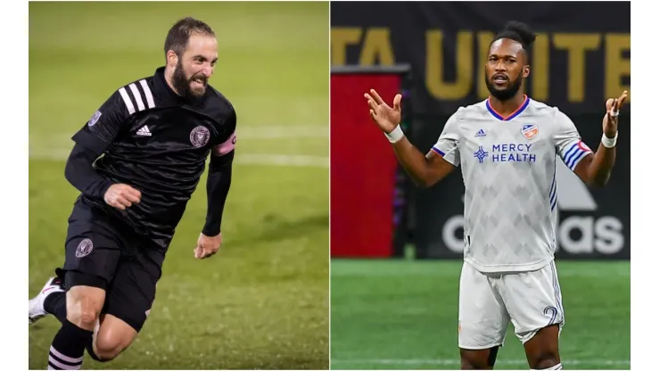 Gonzalo Higuaín (left) will try to take his team to the MLS Cup 2020. (Getty)
