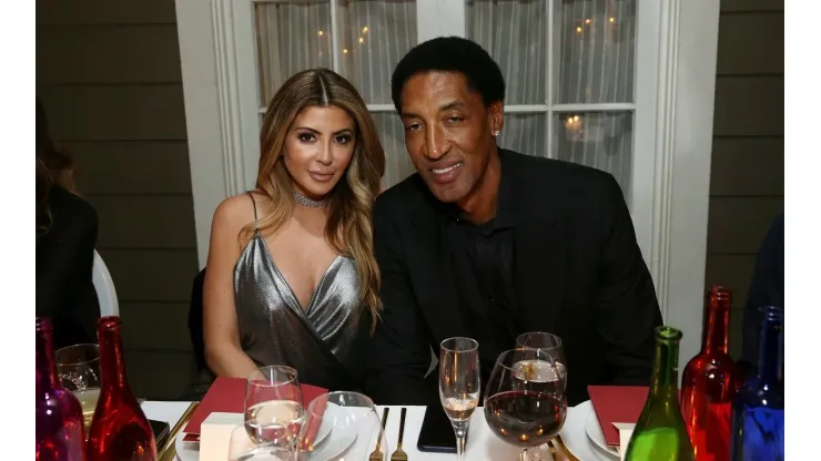 Scottie Pippen and his wife during 2018 NBA All-Stars Week. (Getty)
