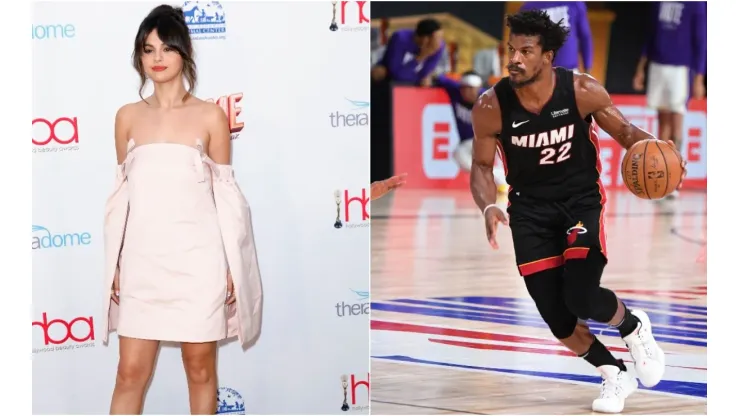 Jimmy Butler and Selena Gomez were reportedly spotted having dinner together. (Getty)
