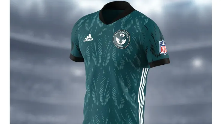 The Philadelphia Eagles soccer jersey.
