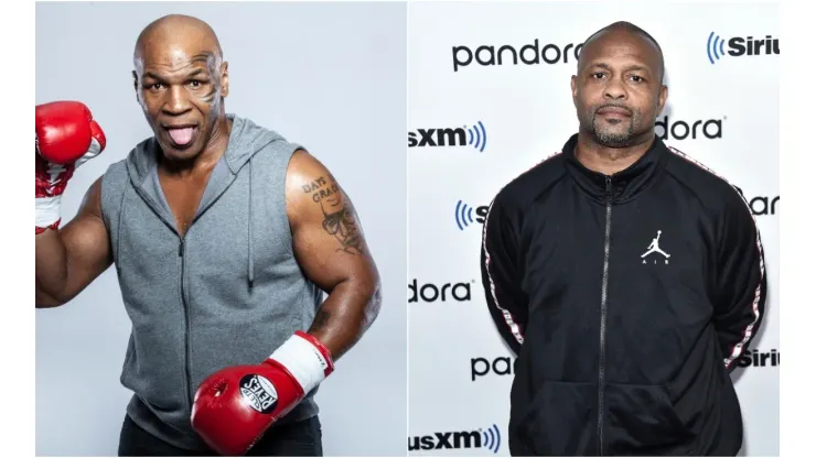 Mike Tyson and Roy Jones are ready to go at it in an exhibition fight. (Getty)
