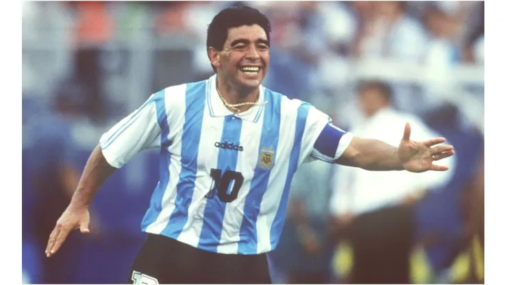 Maradona in the 1994 FIFA World Cup. (Getty)
